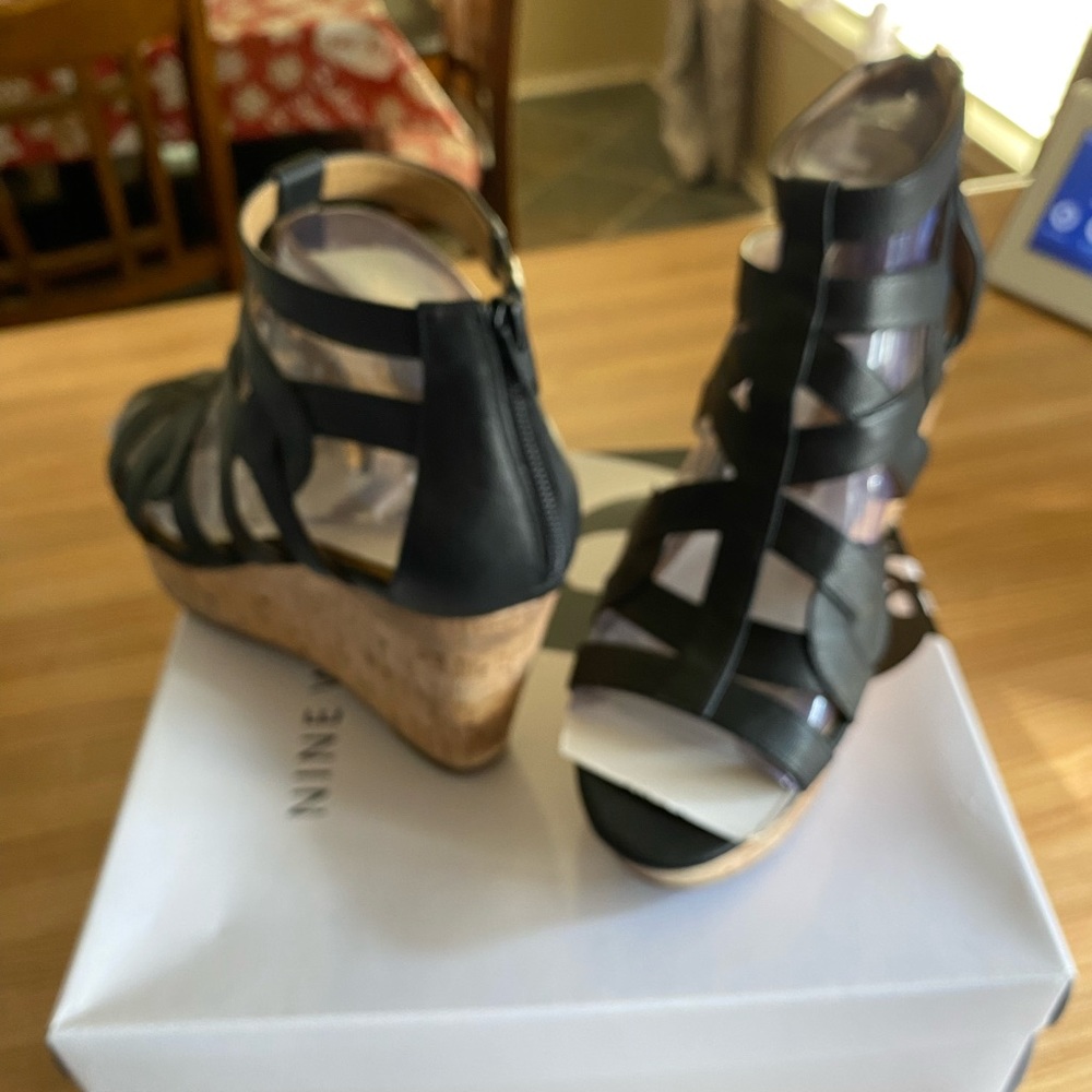 Women’s Black Nine West Wedges
